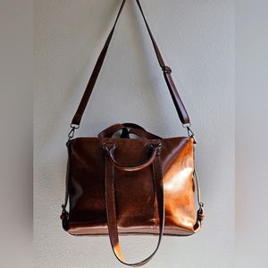 New Brown Oversized Bag with long strap Unisex